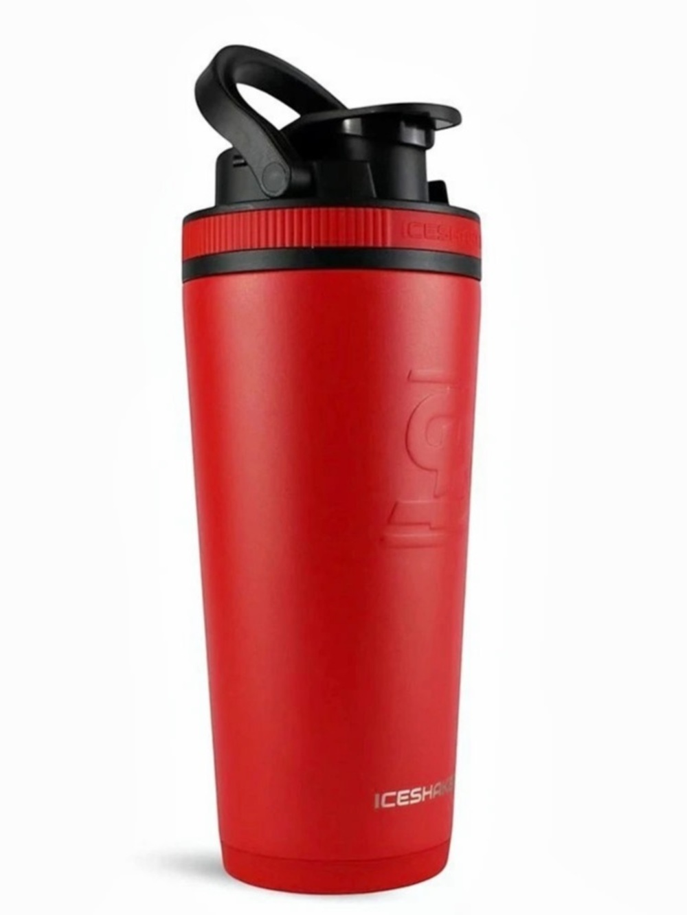 ICE SHAKER Insulated Stainless Steel Protein Shaker Bottle | Red